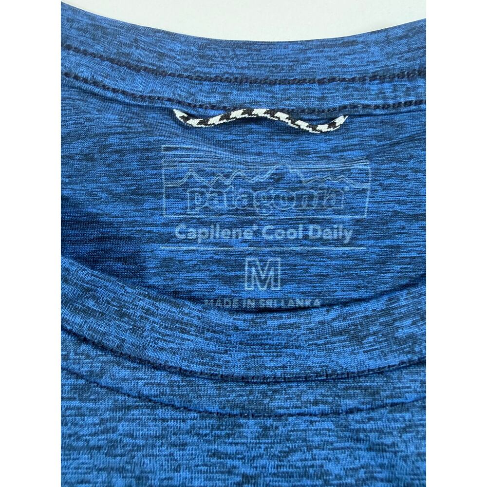Patagonia Capilene Cool Daily Shirt Men’s Medium Blue Performance Athletic Tee - Picture 2 of 6